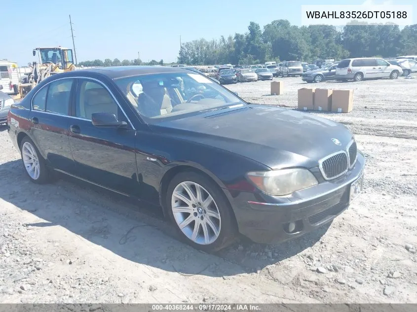 WBAHL83526DT05188 2006 BMW 750I