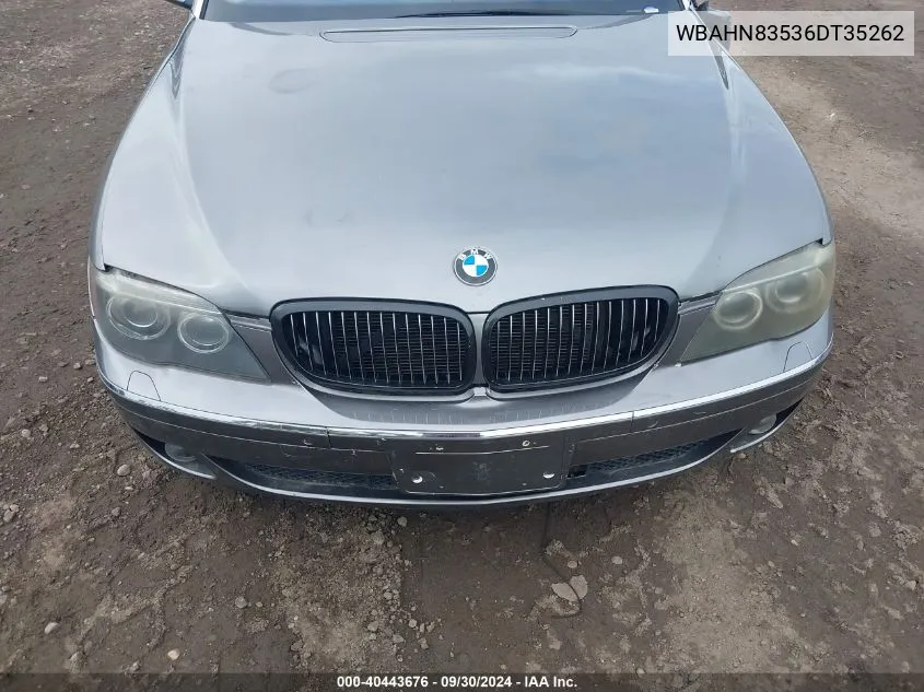 WBAHN83536DT35262 2006 BMW 750Li