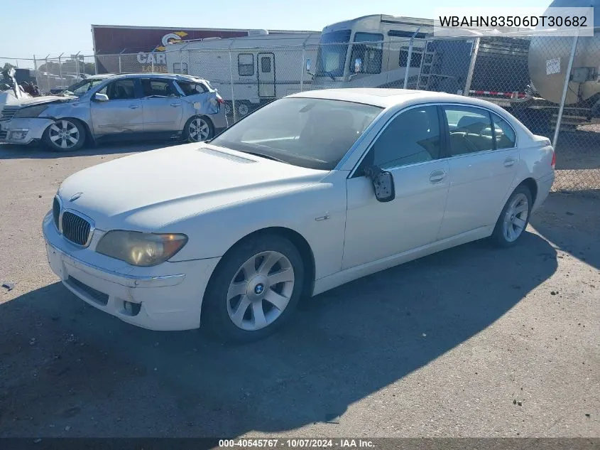 2006 BMW 750Li VIN: WBAHN83506DT30682 Lot: 40545767