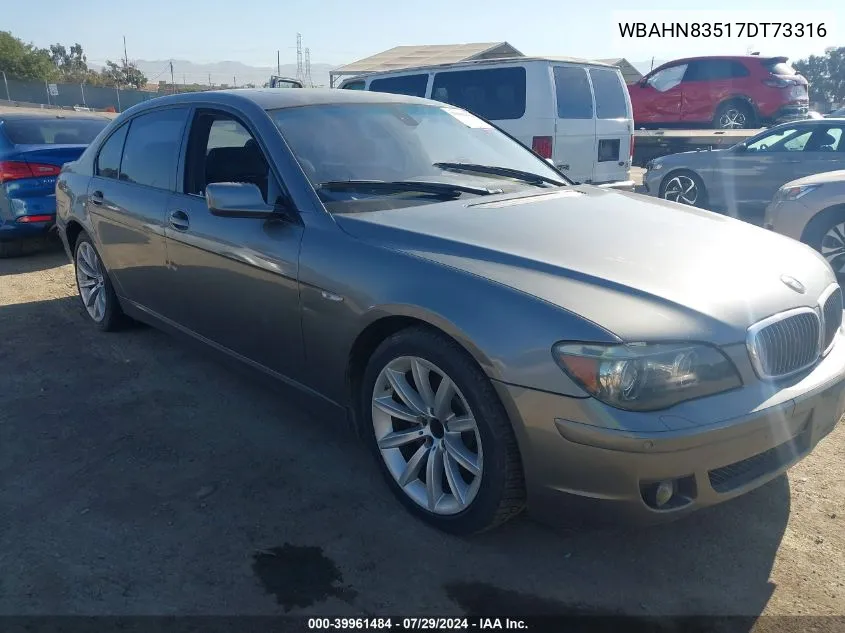 WBAHN83517DT73316 2007 BMW 750Li