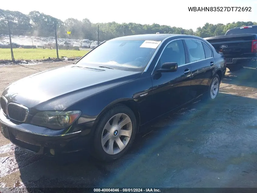 WBAHN83527DT72692 2007 BMW 750Li