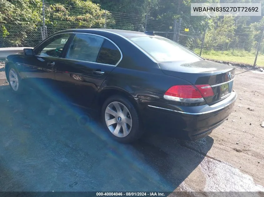 WBAHN83527DT72692 2007 BMW 750Li