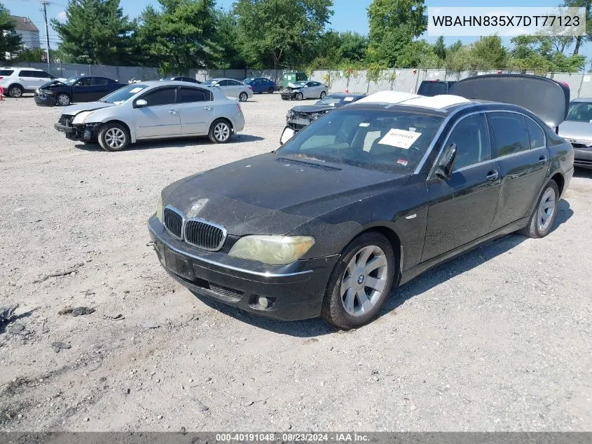 WBAHN835X7DT77123 2007 BMW 750Li