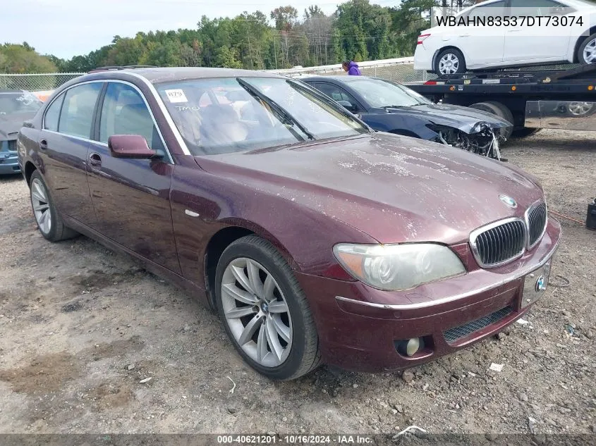 2007 BMW 750Li VIN: WBAHN83537DT73074 Lot: 40621201