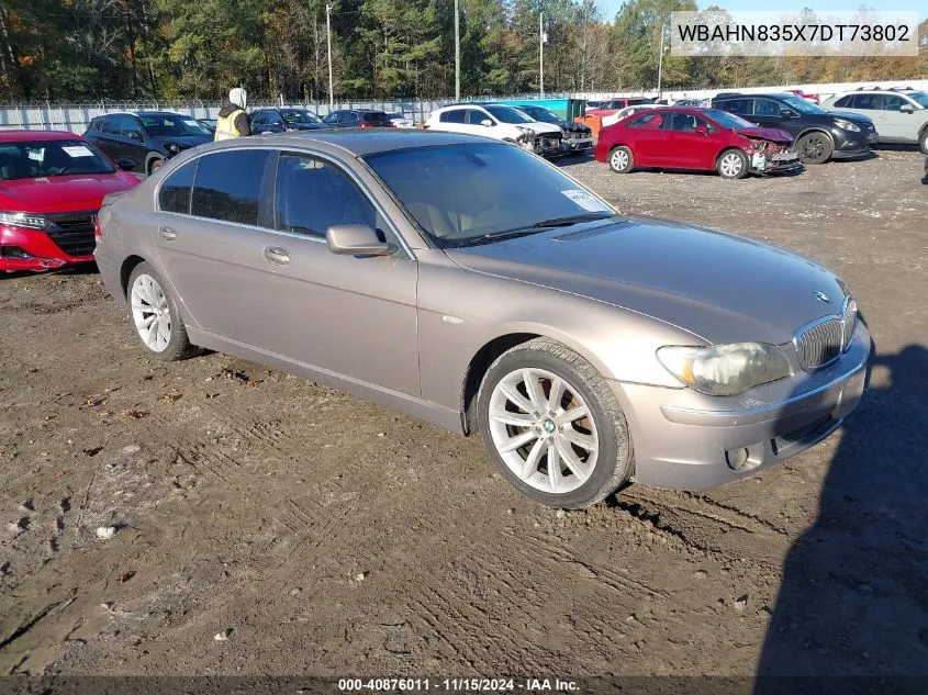 2007 BMW 750Li VIN: WBAHN835X7DT73802 Lot: 40876011