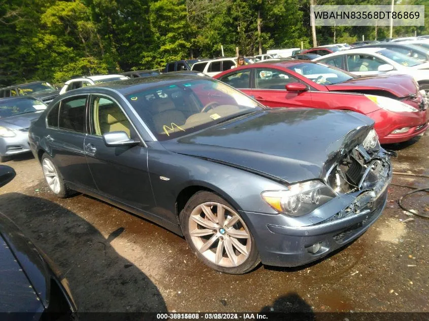 2008 BMW 750Li VIN: WBAHN83568DT86869 Lot: 38915608