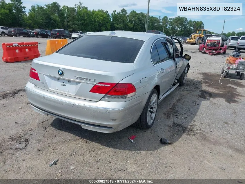 2008 BMW 750Li VIN: WBAHN835X8DT82324 Lot: 39827519