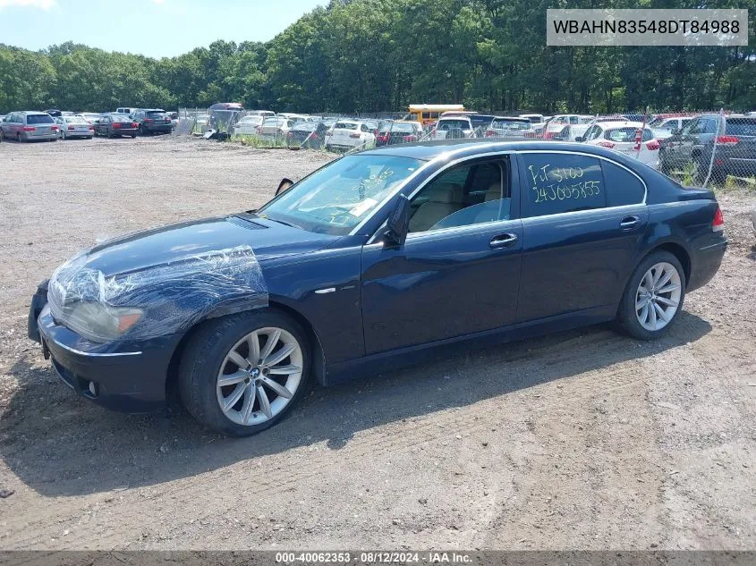 WBAHN83548DT84988 2008 BMW 750Li