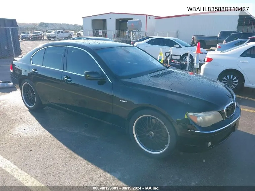 WBAHL83588DT13427 2008 BMW 750I