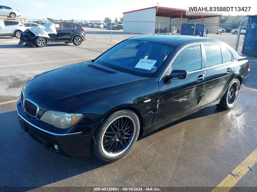 WBAHL83588DT13427 2008 BMW 750I