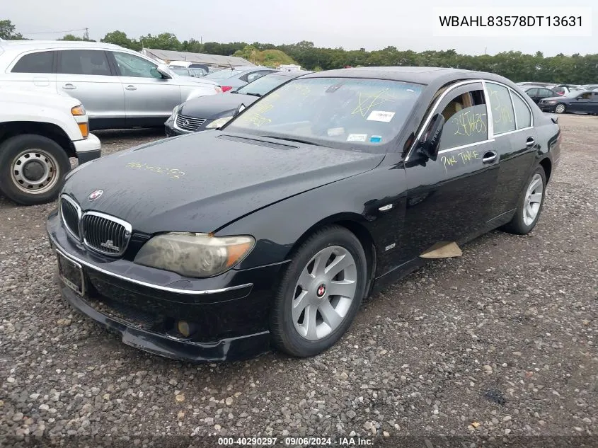 WBAHL83578DT13631 2008 BMW 750I