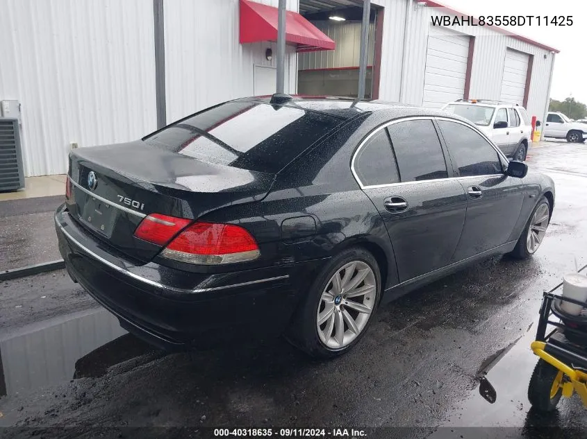 WBAHL83558DT11425 2008 BMW 750I