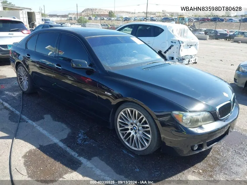 2008 BMW 750 Li VIN: WBAHN83598DT80628 Lot: 40335525