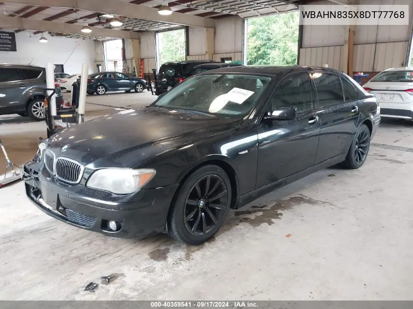 WBAHN835X8DT77768 2008 BMW 750Li