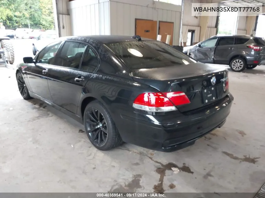 WBAHN835X8DT77768 2008 BMW 750Li