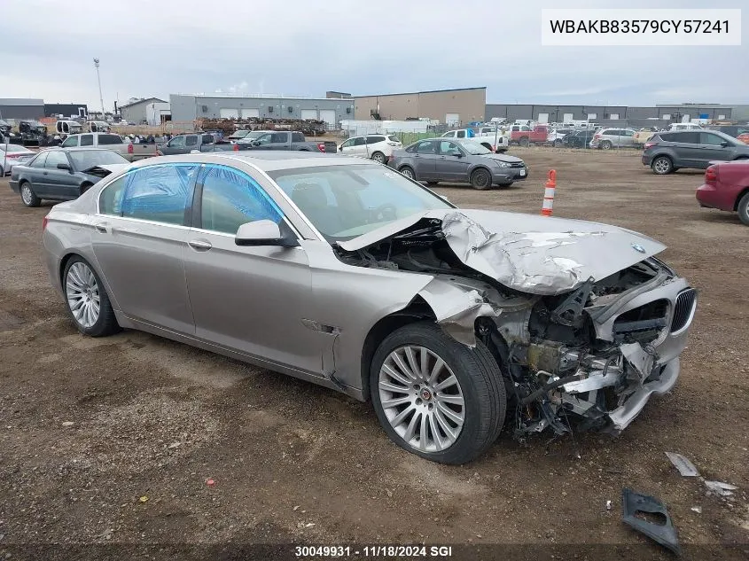 2009 BMW 750 Li VIN: WBAKB83579CY57241 Lot: 30049931