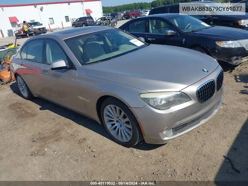 2009 BMW 750Li VIN: WBAKB83579CY61077 Lot: 40110032