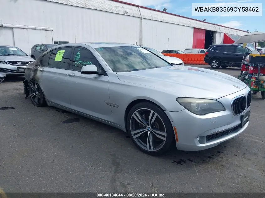 2009 BMW 750Li VIN: WBAKB83569CY58462 Lot: 40134644