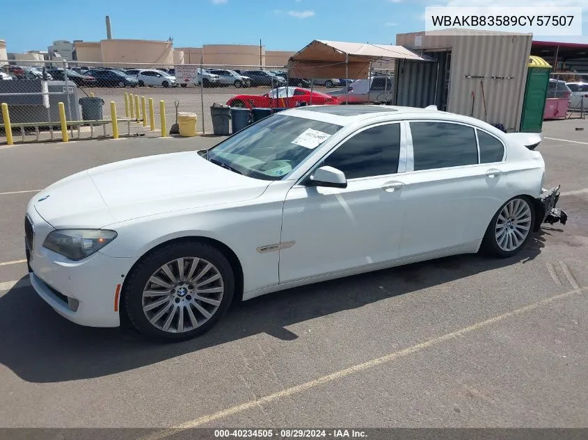 WBAKB83589CY57507 2009 BMW 750Li