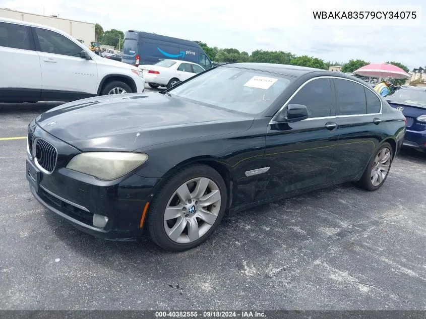 WBAKA83579CY34075 2009 BMW 750I