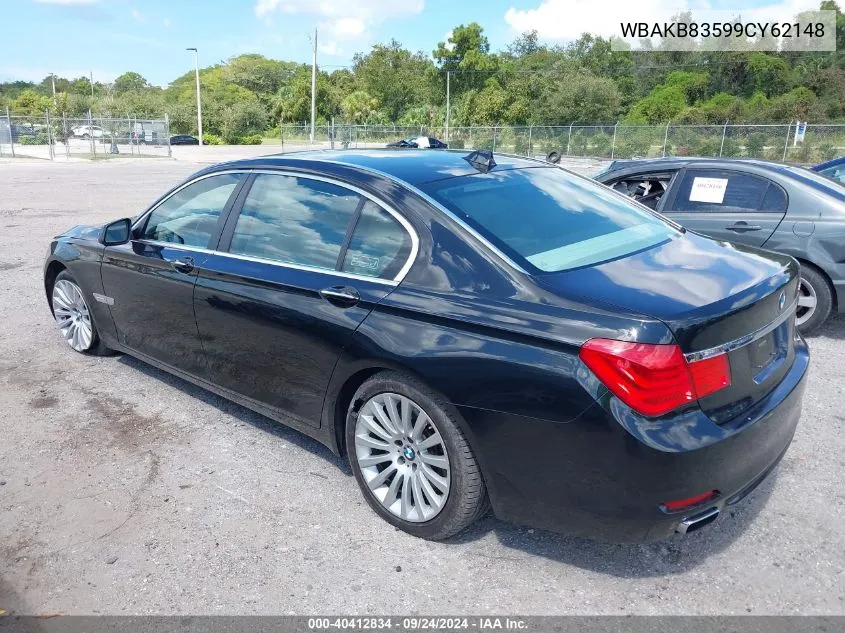 2009 BMW 750 Li VIN: WBAKB83599CY62148 Lot: 40412834