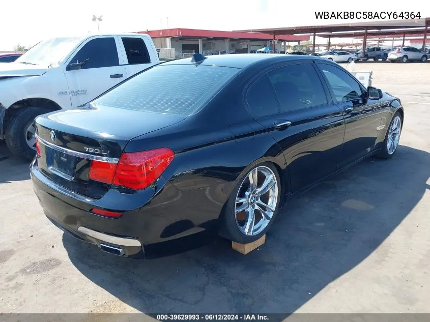 WBAKB8C58ACY64364 2010 BMW 750Li