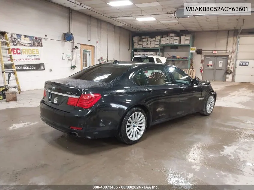 WBAKB8C52ACY63601 2010 BMW 750Li