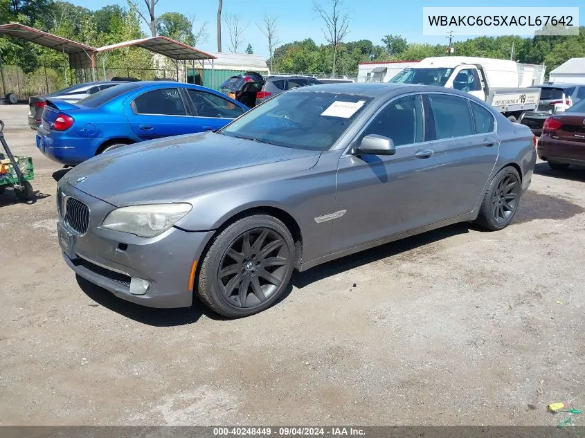 WBAKC6C5XACL67642 2010 BMW 750I xDrive