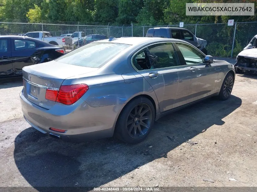 WBAKC6C5XACL67642 2010 BMW 750I xDrive