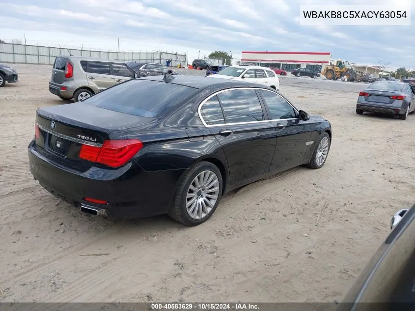 2010 BMW 750Li VIN: WBAKB8C5XACY63054 Lot: 40583629