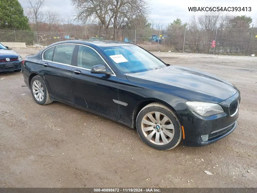 2010 BMW 750I xDrive VIN: WBAKC6C54AC393413 Lot: 40898672