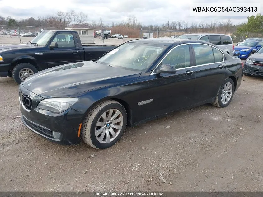 2010 BMW 750I xDrive VIN: WBAKC6C54AC393413 Lot: 40898672