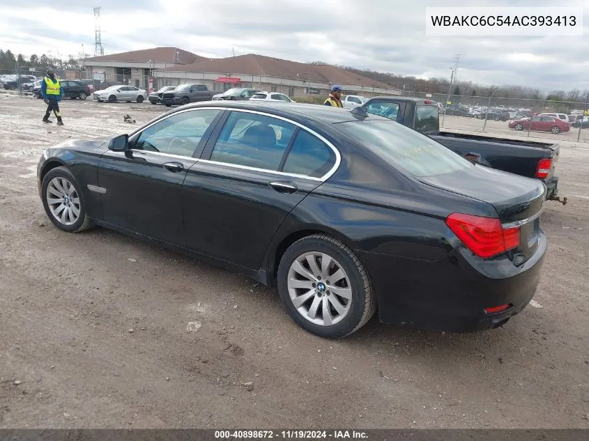 2010 BMW 750I xDrive VIN: WBAKC6C54AC393413 Lot: 40898672