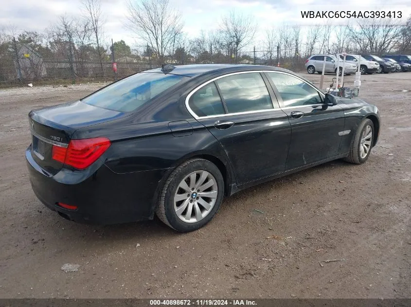 2010 BMW 750I xDrive VIN: WBAKC6C54AC393413 Lot: 40898672