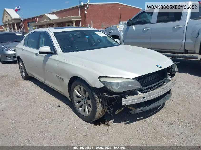 2011 BMW 750Li VIN: WBAKB8C5XBCY66652 Lot: 39796895