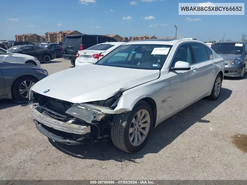 2011 BMW 750Li VIN: WBAKB8C5XBCY66652 Lot: 39796895