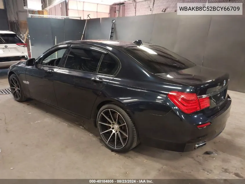 2011 BMW 750Li VIN: WBAKB8C52BCY66709 Lot: 40184805