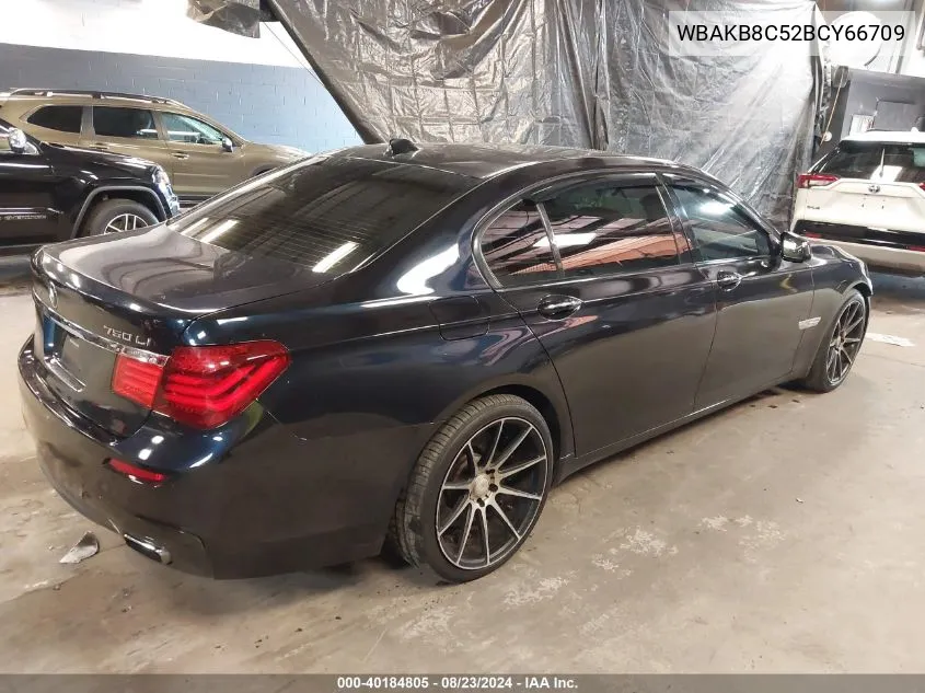 2011 BMW 750Li VIN: WBAKB8C52BCY66709 Lot: 40184805