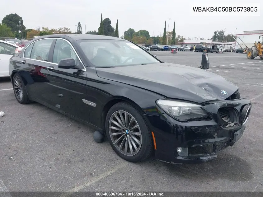 2011 BMW 740Li VIN: WBAKB4C50BC573805 Lot: 40606794