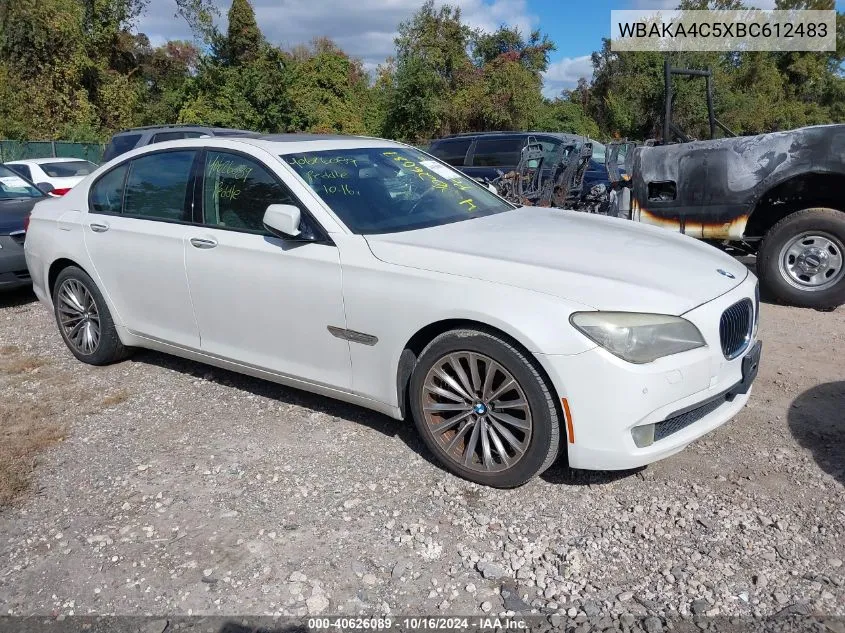 WBAKA4C5XBC612483 2011 BMW 740I