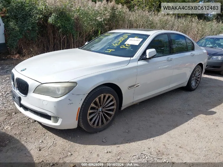 WBAKA4C5XBC612483 2011 BMW 740I