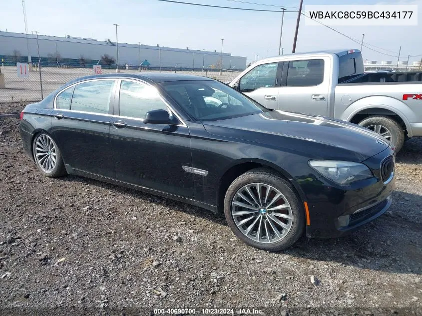 2011 BMW 750Li xDrive VIN: WBAKC8C59BC434177 Lot: 40690700