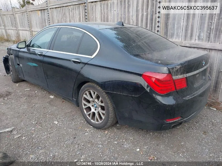 WBAKC6C5XCC395637 2012 BMW 750 Xi