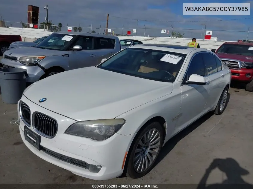 WBAKA8C57CCY37985 2012 BMW 750I