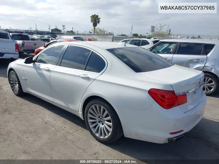 WBAKA8C57CCY37985 2012 BMW 750I