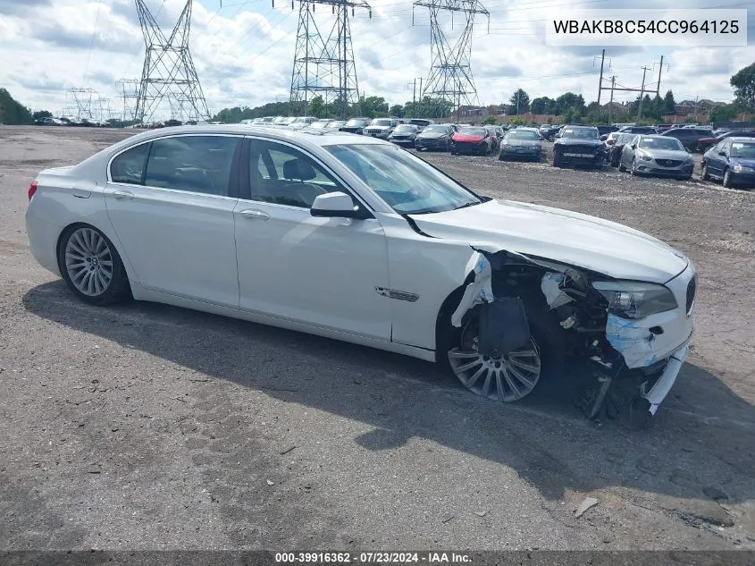 WBAKB8C54CC964125 2012 BMW 750Li