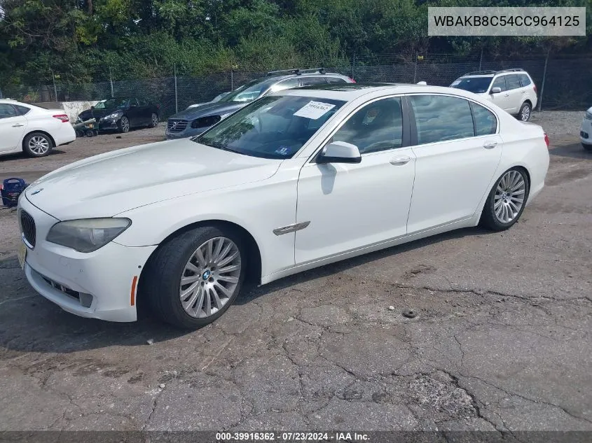 WBAKB8C54CC964125 2012 BMW 750Li