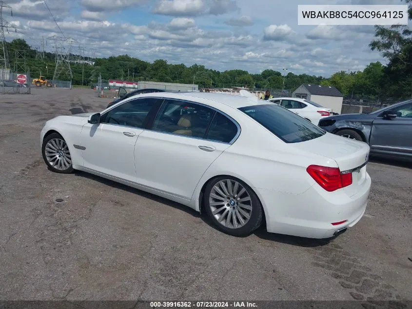 WBAKB8C54CC964125 2012 BMW 750Li