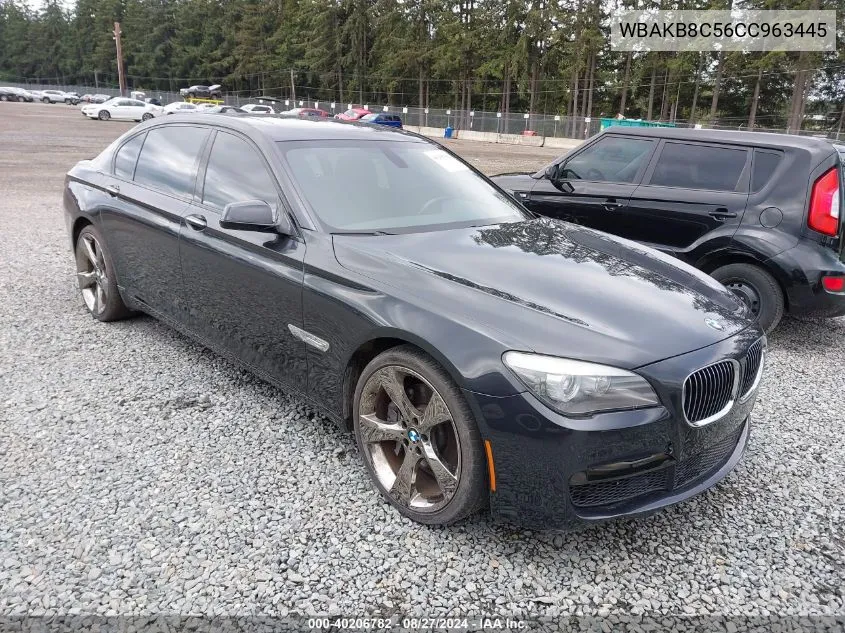 2012 BMW 750Li VIN: WBAKB8C56CC963445 Lot: 40206782