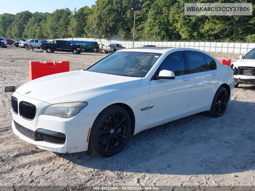 WBAKA8C53CCY37806 2012 BMW 750I